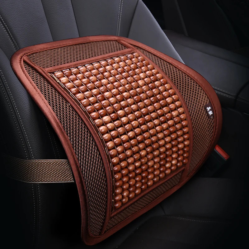 wooden bead waist support summer back massage waist cushion car/chair seat