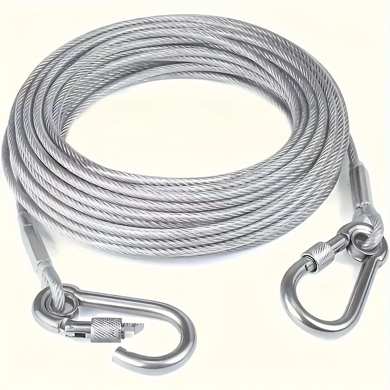 Stainless Steel Clothesline Rope | Heavy Duty Rust-Resistant Multifunctional Clothes Drying Rope_000954